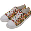 Template Christmas Pattern Women s Low Top Canvas Sneakers View2
