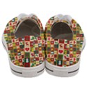 Template Christmas Pattern Women s Low Top Canvas Sneakers View4