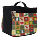 Template Christmas Pattern Make Up Travel Bag (Small) View1