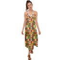 Template Christmas Pattern Halter Tie Back Dress  View1