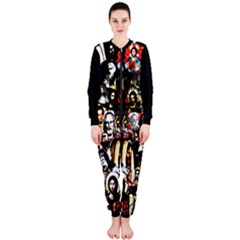 Jesus Christ Modern Halftone Pattern Onepiece Jumpsuit (ladies)