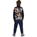 Jesus Christ Modern Halftone pattern Kid s Button Up Puffer Vest View4