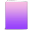 Cotton Candy Pink To Indigo Violet Linear Gradient 7  x 9  Hardcover Notebook View2