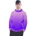 Cotton Candy Pink To Indigo Violet Linear Gradient Men s Pullover Hoodie View1