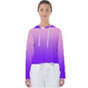 Cotton Candy Pink To Indigo Violet Linear Gradient Women s Slouchy Sweat View1