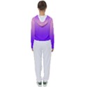 Cotton Candy Pink To Indigo Violet Linear Gradient Women s Slouchy Sweat View2