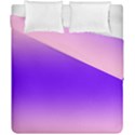 Cotton Candy Pink To Indigo Violet Bilinear Gradient Duvet Cover Double Side (California King Size) View2