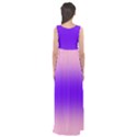 Cotton Candy Pink To Indigo Violet Bilinear Gradient Empire Waist Maxi Dress View2