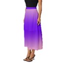 Cotton Candy Pink To Indigo Violet Bilinear Gradient Classic Midi Chiffon Skirt View2