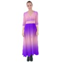 Indigo Violet To Cotton Candy Pink Bilinear Gradient Button Up Maxi Dress View1