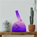 Indigo Violet To Cotton Candy Pink Bilinear Gradient Japanese Wrist Knot Bag View2