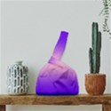 Indigo Violet To Cotton Candy Pink Bilinear Gradient Japanese Wrist Knot Bag View3