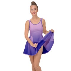 Cotton Candy Pink To Navy Blue Linear Gradient Inside Out Casual Dress