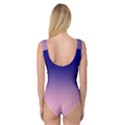 Navy Blue To Cotton Candy Pink Linear Gradient Princess Tank Leotard  View2