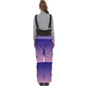Navy Blue To Cotton Candy Pink Linear Gradient Women s Side Zip Front Pouch Ski And Snowboard Bib Pants	 View4
