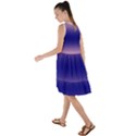Cotton Candy Pink To Navy Blue Bilinear Gradient Frill Swing Dress View2