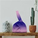 Cotton Candy Pink To Navy Blue Bilinear Gradient Japanese Wrist Knot Bag View2