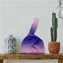 Cotton Candy Pink To Navy Blue Bilinear Gradient Japanese Wrist Knot Bag View3