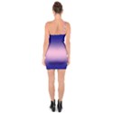 Navy Blue To Cotton Candy Pink Bilinear Gradient One Shoulder Ring Trim Bodycon Dress View2