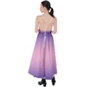 Navy Blue To Cotton Candy Pink Bilinear Gradient Tie Back Maxi Dress View2