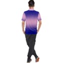 Navy Blue To Cotton Candy Pink Bilinear Gradient Men s Polo T-Shirt View2