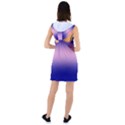 Navy Blue To Cotton Candy Pink Bilinear Gradient Racer Back Hoodie Dress View2