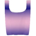 Navy Blue To Cotton Candy Pink Bilinear Gradient Foldable Shopping Bag View1