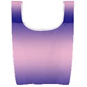 Navy Blue To Cotton Candy Pink Bilinear Gradient Foldable Shopping Bag View2