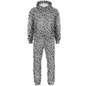 Black White Leopard Hooded Jumpsuit (Men) View1