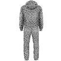 Black White Leopard Hooded Jumpsuit (Men) View2