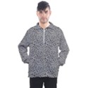 Black White Leopard Men s Half Zip Pullover View1