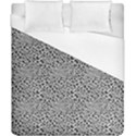 Black White Leopard Duvet Cover (California King Size) View1