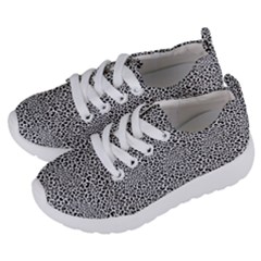 Black White Leopard Kids  Lightweight Sports Shoes