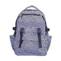 Black White Leopard Carry-on Double Buckle Travel Backpack View1