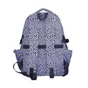 Black White Leopard Carry-on Double Buckle Travel Backpack View2