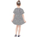 Black White Leopard Kids  Smock Dress View2