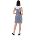Black White Leopard Racer Back Hoodie Dress View2