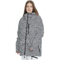 Black White Leopard Women s Multi Pockets Zip Ski and Snowboard Waterproof Breathable Jacket View2