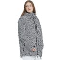 Black White Leopard Women s Multi Pockets Zip Ski and Snowboard Waterproof Breathable Jacket View3