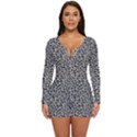 Giraffe Pattern (2) Long Sleeve Boyleg Swimsuit View1