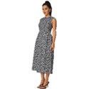 Giraffe Pattern (2) Sleeveless Round Neck Midi Dress View2