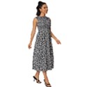 Giraffe Pattern (2) Sleeveless Round Neck Midi Dress View3