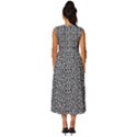 Giraffe Pattern (2) Sleeveless Round Neck Midi Dress View4