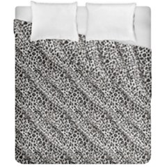 Silver Leopard Duvet Cover Double Side (california King Size)
