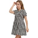 Silver Leopard Kids  Bow Tie Puff Sleeve Dress View3