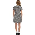 Silver Leopard Kids  Bow Tie Puff Sleeve Dress View4