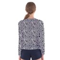 Black White Giraffe Pattern Women s Long Sleeve T-Shirt View2