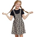 Beige Snake Pattern Kids  Apron Dress View1