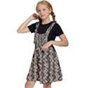 Beige Snake Pattern Kids  Apron Dress View2