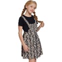 Beige Snake Pattern Kids  Apron Dress View3